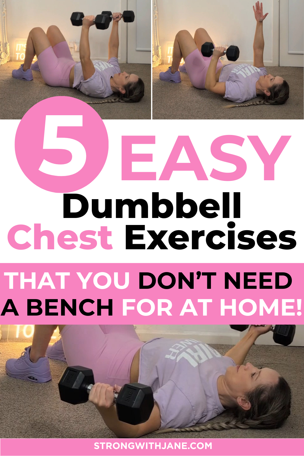 5 'No-Bench' Dumbbell Chest Exercises To Do At Home