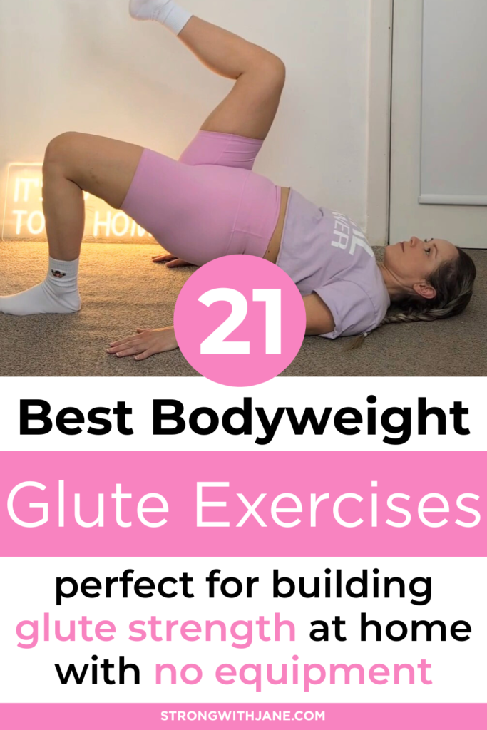 no equipment glute exercises for at-home workouts